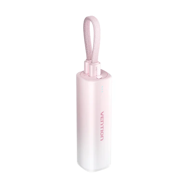 Vention FHWR0 5000mAh 20W Power Bank with USB-C to Lightning Cable – Gradient Red
