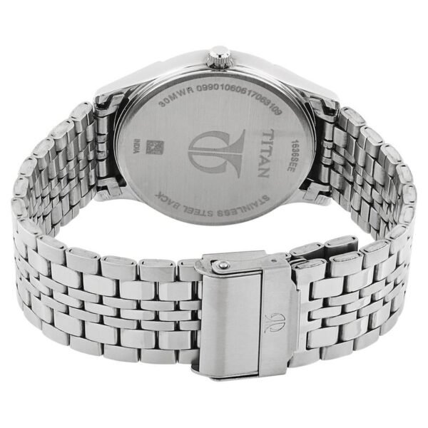 Titan Karishma Black Dial Analog with Day and Date Stainless Steel Strap watch for Men(NS1636SM01) - Image 2