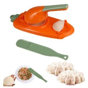 2 in 1 Manual Dumpling Maker – Orange Color