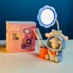 Rechargeable LED Desk Lamp with Storage Cup & Sharpener for Kids
