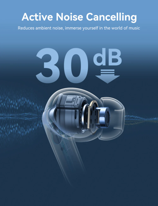 Joyroom JR-FN2 ANC True Wireless earphones-Black - Image 5