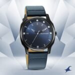 Fastrack NS3255NL03 Stunners Quartz Analog Blue Dial Leather Strap Watch