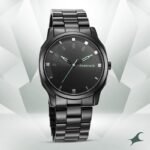Fastrack NS3255NM02 Stunners Quartz Analog Black Dial Stainless Steel Strap Watch