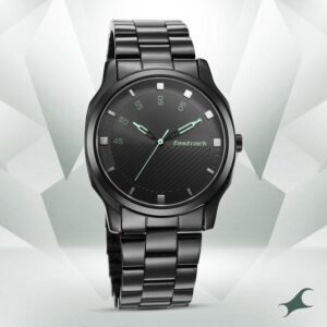 Fastrack NS3255NM02 Stunners Quartz Analog Black Dial Stainless Steel Strap Watch