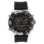 Fastrack NS38035SP03 Analog Digital Black Dial Silicone Strap Watch