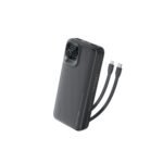 VENTION I15BB-V2  20000mAh 22.5W Power Bank with Built-in USB-C & Lightning Cables – Black