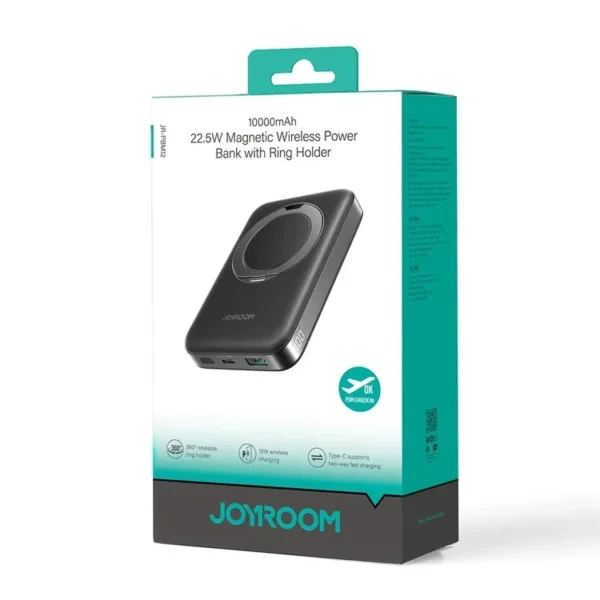 JOYROOM JR-PBM12 22.5W 10000mAh Wireless Power Bank with Kickstand - Image 2