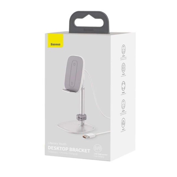 Baseus Literary Youth Wireless Charging Desktop Stand - Image 2