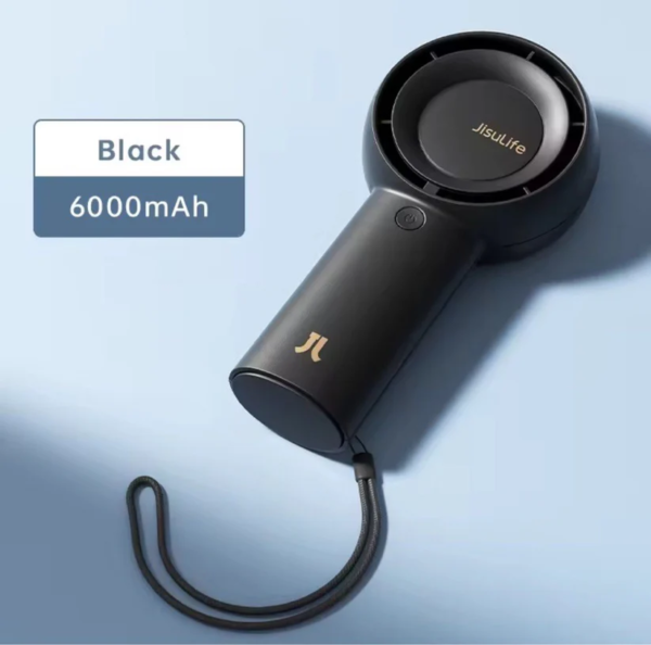 JisuLife FA43 6000mAH Handheld Turbo Fan – Black - Image 2