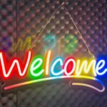GearUP WELCOME10 Neon Sign For Greetings at Shop, Restaurant , Pharmacy, Cafe
