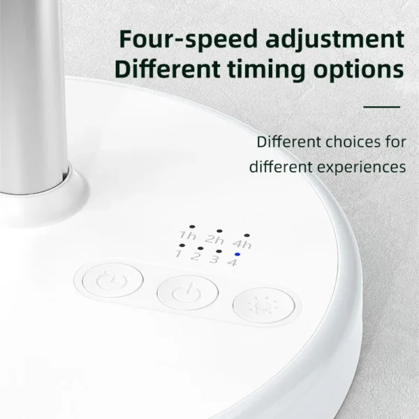P6 Rechargeable USB Desktop Fan- White - Image 2