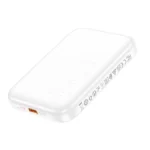HOCO J117A magnetic wireless fast charging Power bank 10000mAh – White Color