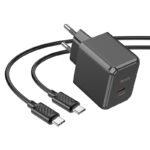 HOCO CS15A PD 30W With Type-C to Type-C Cable – Black Color