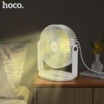 Hoco F14 Desktop Table Fan + Night Lamp