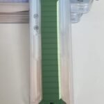 Stop Line Magnet Strap For Smart Watch- 20 mm- Green+Off White