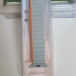 Stop Line Magnet Strap For Smart Watch- 38/40/41mm- Silver+Orange Color