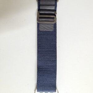 Slide Lock Loop Fabric Strap For Smart Watch- 42/44/45/49mm – Dusty Blue Color