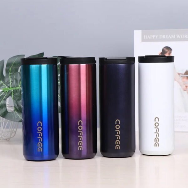 Insulated Thermal Vacuum Coffee Flask -Blue Color - Image 2