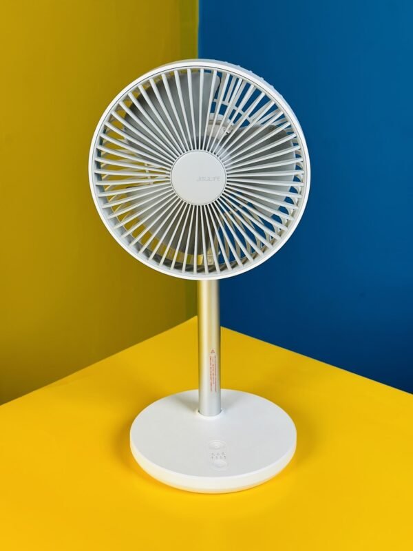 JISULIFE FA13P Rechargeable Desk Fan 8000mAh – White Color - Image 2