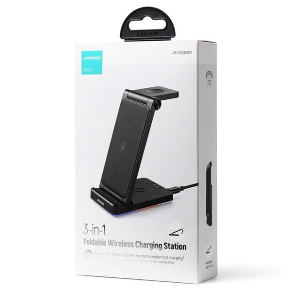 Joyroom JR-WQN01 3-in-1 Foldable Wireless Charging Station - Image 2