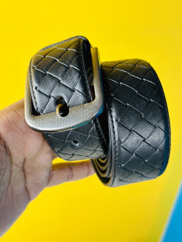 Genuine Leather Belt-  Black (GearUp1001)