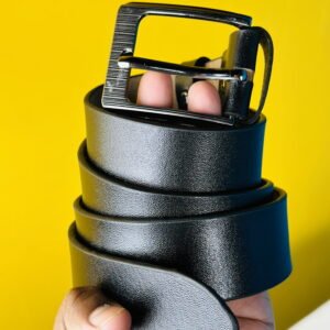 Genuine Leather Belt-  Black (GearUp1002)