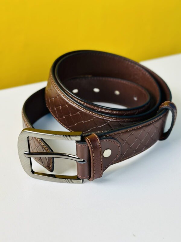 Genuine Leather Belt-  Brown (GearUp1001) - Image 2