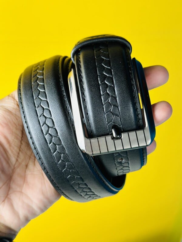 Genuine Leather Belt-  Black (GearUp1005) - Image 2