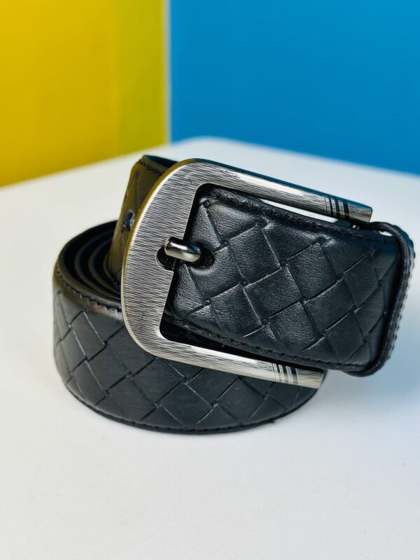 Genuine Leather Belt-  Black (GearUp1001) - Image 3