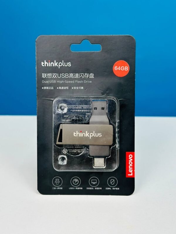 Lenovo thinkplus MU251 USB 3.1 & type-c Dual-port 64GB flash drive - Image 2