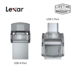 Lexar JumpDrive D35c Dual Port USB 3.0 & Type-C Pen Drive – 64GB