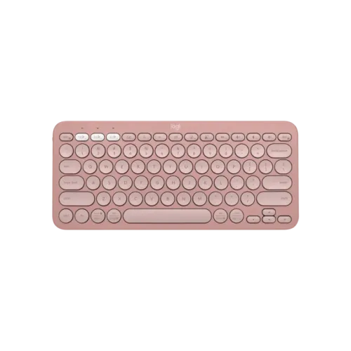 Logitech K380S PEBBLE KEYS 2 Multi-Device Bluetooth Wireless Keyboard – Tonal Rose Color