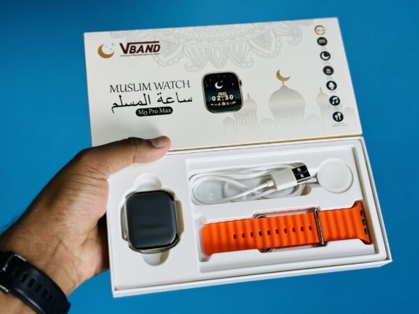 Muslim Smartwatch M9 Pro Max – Orange Color - Image 2