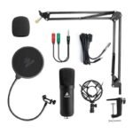 MAONO AU-A03 Condenser Microphone Professional Podcast Studio Microphone Audio 3.5mm Computer Mic For Live Streaming