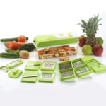 PLATINUM 16-in-1 Quicker Vegetable chipser slicer grater & Chopper Vegetable & Fruit Grater & Slicer  (1 Chopper, 16 slicer)