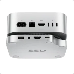 PULWTOP Mac mini M4/M4 Pro Hub Stand Dock with External Storage Upgrade M.2 SSD Enclosure(SSD NOT Included)