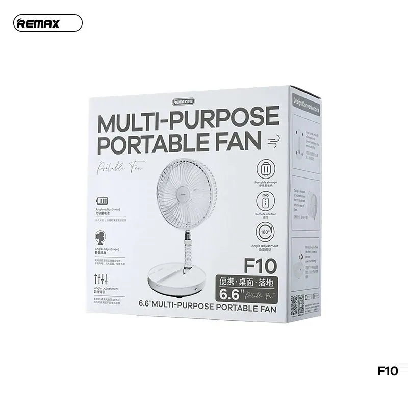 Remax F10 6.6-inch Multi-purpose Portable Fan With Remote - Image 2