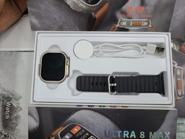 Ultra 8 Max smartwatch – Black Color