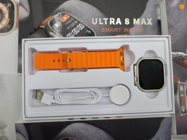 Ultra 8 Max smartwatch – Orange Color