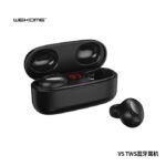 WEKOME TWS-V5 Earbuds – Black Color