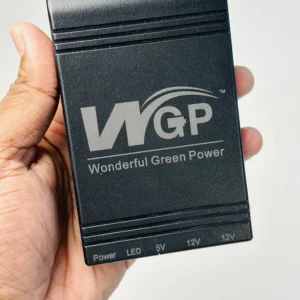 New Version WGP mini UPS 10400mAh – 5/12/12V – With 1 Year Warranty – Black