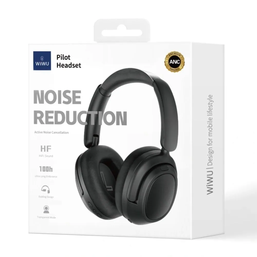 WIWU TD-03 Pilot Headset – Black Color