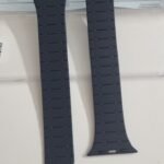 Dual Color Stop Times High Silicon Strap For Smart Watch (Navy Blue + Sky Blue)
