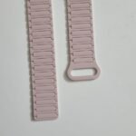 Dual Color Silicon Magnetic Strap For Smart Watch- 42/44/45/49mm- Pink+Paste Color