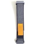 Pin Lock Dual Color Fabric Stap For Smart Watch-20mm -Black+Orange Color