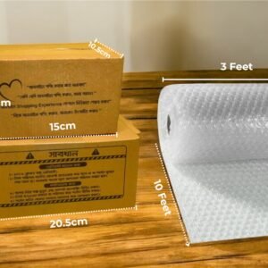 Packaging box (5-Ply) and Bubble wrap Combo pack