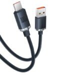 Baseus Fast Charging Data Cable USB to Type C 100W (Crystal Shine Series) blue
