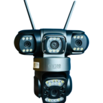 V380 PRO 3 Lens CCTV Outdoor Waterproof Night Vision PTZ Camera (4G+LAN)
