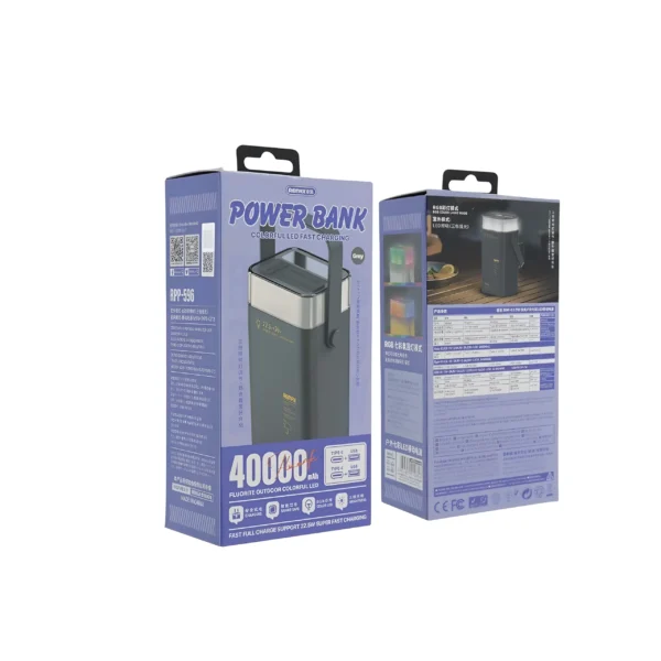 Remax RPP-596 Fluorite Series 40000mAh 22.5W Fast Charging Power Bank - Image 4