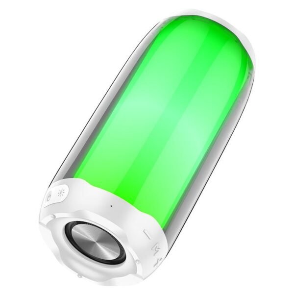 Hoco HC8 Pulsating Luminous Wireless Speaker – White  Color